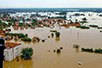 Flood on the edge of Obrenovac (photo: The Army of Serbia)